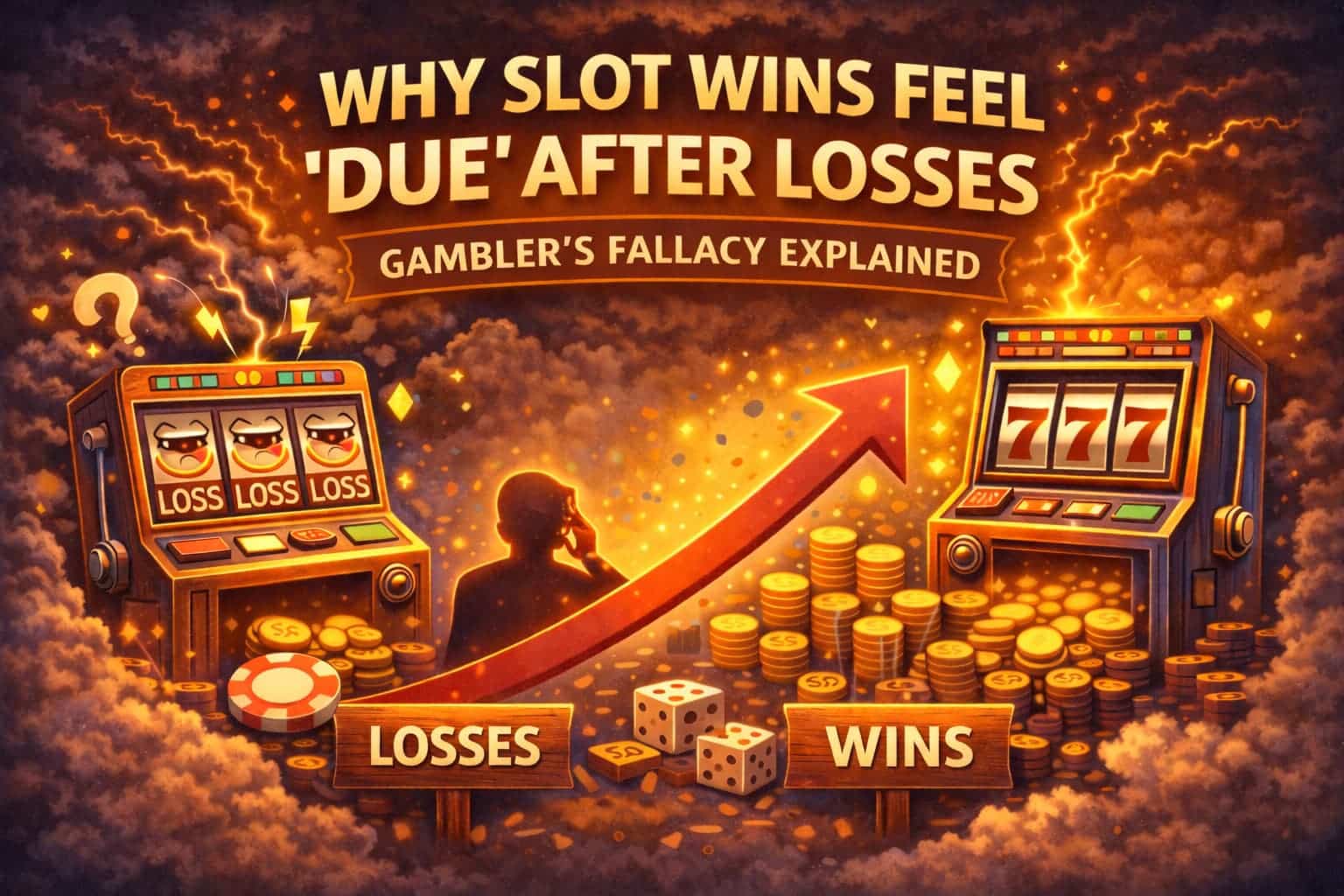 infographic showing the famous gamblers fallacy